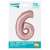 Light Pink Matt 6 Foil Balloon, 30 inches, packaging