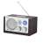 Orava Retro Rádió RR-29B, AM/FM rádió USB és SD kártya lejátszással, barna fa kivitelben