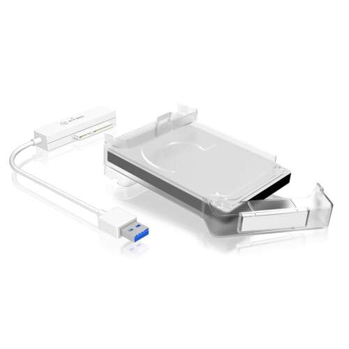 ICY BOX IB-AC703-U3 obudowa zewnętrzna dysku twardego 2,5 cala, biała, USB 3.0