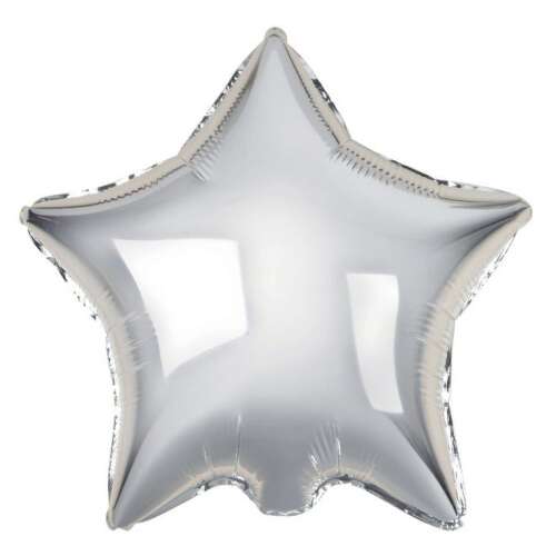 Silver Star 44cm Balon cu stea argintie din folie