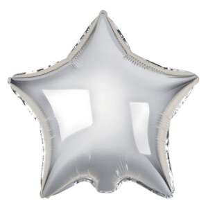 Silver Star 44cm Silver Star Foil Balloon - Balloon