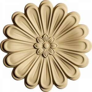 5cm Hőre lágyuló fa díszítőelem - virág, 35345 - Fa felirat & dekorációs elem