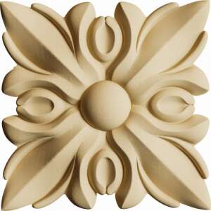 Hőre lágyuló fa díszítőelem - négyzet 6*6cm, 35328 - Fa felirat & dekorációs elem