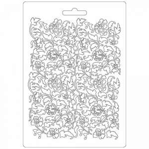 Virágok és levelek A5 puha PVC öntőforma, 36761/A522 - Stamperia