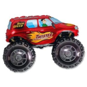 Twister Car Red autó fólia lufi 61cm 126807232 - Party kellék