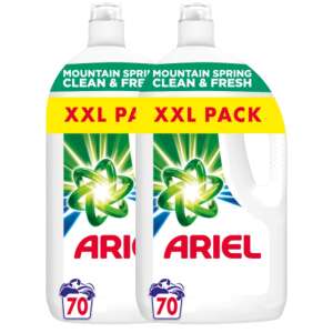 Detergent lichid Ariel Mountain Spring Clean & Fresh 2x3,5L - 140 de spălări 49349257 Detergenti