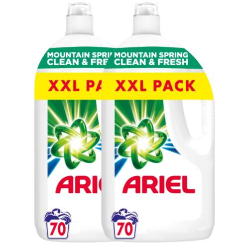 Ariel Mountain Spring Clean & Fresh Flüssigwaschmittel 2x3,5L - 140 Wäschen