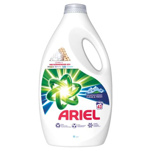 Detergent lichid Ariel Mountain Spring Clean & Fresh 2,15L - 43 de spălări