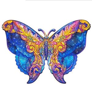Fa Pillangó Puzzle, 21x35 cm, wooden butterfly jigsaw puzzle for kids - Puzzle