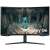 Widok z przodu zakrzywionego monitora gamingowego Samsung Odyssey G6 G65B o przekątnej 32 cali