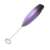 Adler AD4499 Electric Milk Frother, Purple, Stainless Steel, close-up of the whisk