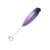 Adler AD4499 Electric Milk Frother, Purple, Stainless Steel, close-up of the whisk