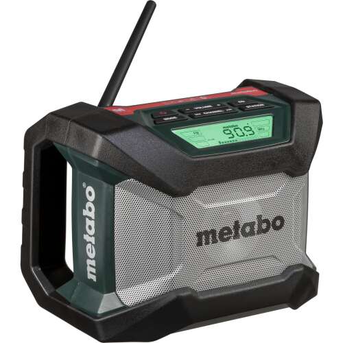Metabo R 12-18 BT portable digital radio, angled view