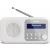 Elölnézet a Sharp DR-P420 Fehér DAB+ Rádióról