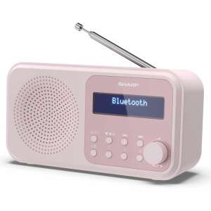 Szögletes nézet a Sharp DR-P420 Rózsaszín Hordozható Rádióról - Sharp