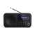 Sharp DR-P420 Portable Digital Black Radio front view
