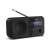 Sharp DR-P420 Portable Digital Black Radio front view