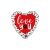 45 cm folijski balon u obliku srca 93301588