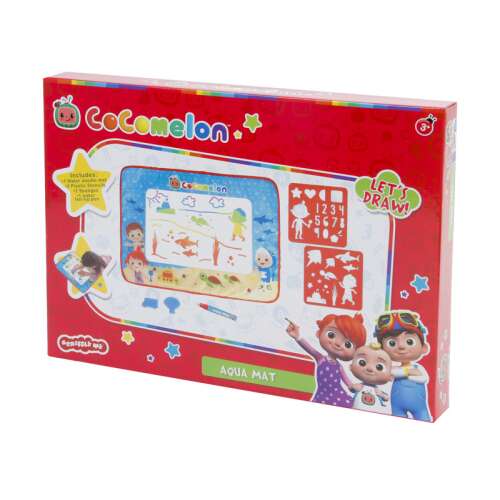 Cocomelon Aqua Mat Wassermaltafel mit Schablonen, Lass uns zeichnen!