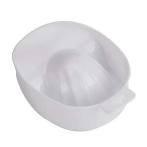 Fehér műanyag manikűr áztató tál kéztámasz - Manikűr áztatótál