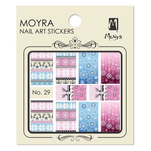 Moyra Körömdíszítő Matrica - Téli Minták No. 29