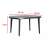 Keter Elise Graphite Plastic Garden Table, 137x90x73 cm
