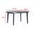 Keter Elise Graphite Plastic Garden Table, 137x90x73 cm
