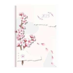 TOPTIMER "Joy" B5 Barackfa virág mintájú Heti tervező Naptár 58459586 - TOPTIMER