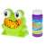 Green frog shaped bubble blower with a bottle of bubble solution