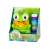 Green frog shaped bubble blower with a bottle of bubble solution, Super Bubble Animal brand