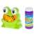 Green frog shaped bubble blower with a bottle of bubble solution