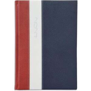 TOPTIMER "Fashion" B5 Heti Tervező Naptár, Bordó-Fehér-Kék, 2024 - TOPTIMER