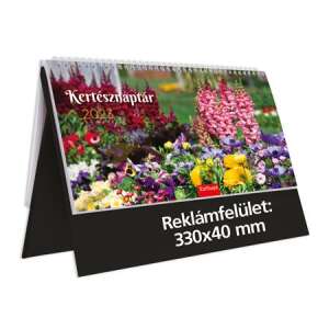 TOPTIMER 'Kertésznaptár' 2023-as asztali naptár virágos mintával - TOPTIMER