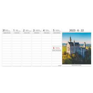 TOPTIMER "Csodálatos világ" Calendar de birou 2023 cu Castelul Neuschwanstein - TOPTIMER