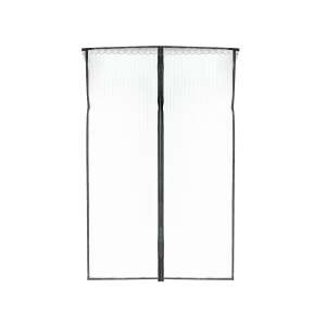Szúnyogháló mágneses ajtóháló 110x220cm, magnetic screen door, black trim - Kik