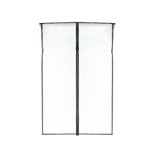 Szúnyogháló mágneses ajtóháló 110x220cm, magnetic screen door, black trim