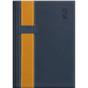 TOPTIMER Vario A5 Calendar Planificator Zilnic, Albastru-Galben, 2022, Copertă - TOPTIMER