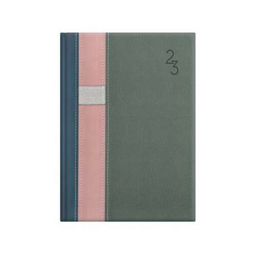 TOPTIMER Vario B5 heti tervező, szürke-rózsaszín-kék, 2023