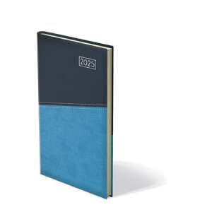 TOPTIMER Duplex 2025-ös heti naptár, kék és világoskék színben, zsebnaptár - TOPTIMER