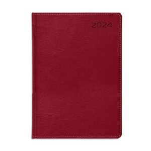 TOPTIMER "Traditional" B5 Tjedni planer u bordo boji 2024 - TOPTIMER