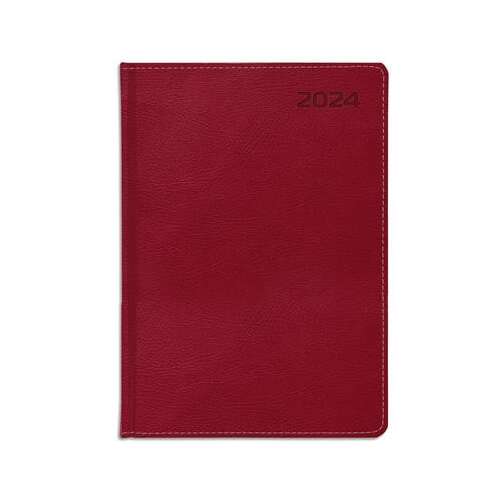 TOPTIMER "Traditional" B5 Burgundy Weekly Planner 2024