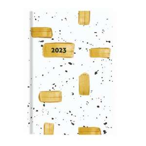 TOPTIMER "Joy" B6 napi tervező naptár aranyfesték mintával, 2023 - TOPTIMER
