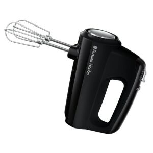 Ръчен миксер Russell Hobbs Matte Black - Кухненски робот машина, Електрически миксер за тесто, Ръчен шредер, Мелница за месо и Ръчен миксер