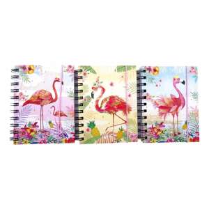 Notesz - flamingós díszítéssel - 12 x 15 cm - 80 lapos - 32464 49405336 