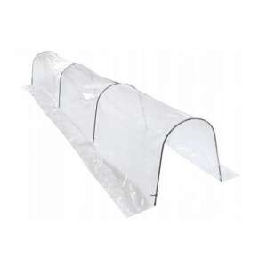 GardenLine small foil tunnel 0.5x10m, greenhouse tunnel for plants, clear plastic cover, metal frame, gardening - Landscaping