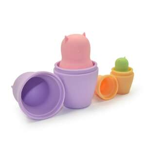 Silicone cat nesting dolls, stacking toy for babies, BPA free, safe for toddlers - Developmental Toy for Toddler