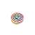 Pastel rainbow silicone stacking toy, circular arrangement