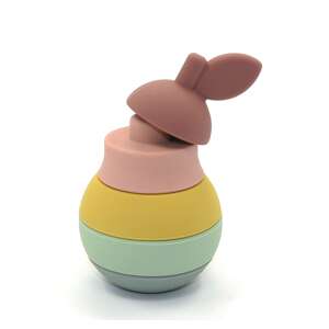 Silikon-Birnen-förmiges Montessori-Bauturm-Spielzeug