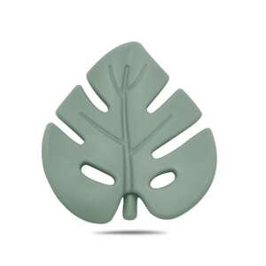 Green silicone leaf shaped teether for babies - Chewing gum