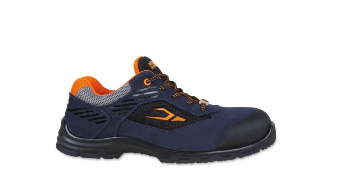 Chaussure Basse En Daim Perforée Grise , Avec Empiècements En Mesh Hautement Respirant S1p Src